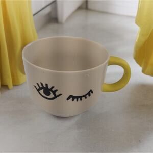 Starbucks Eyelash Mug Cup Eyes Wink 2017 Ceramic Coffee Tea ~ 14 Ounces